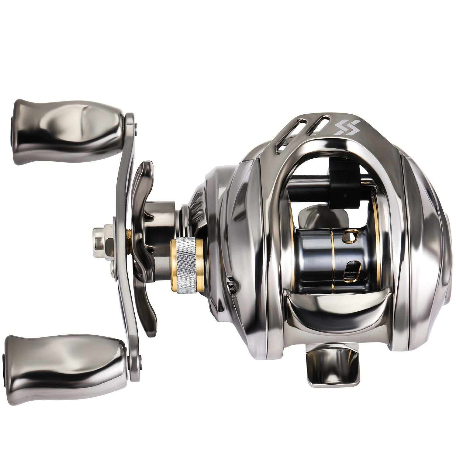 smooth baitcasting reel 7 2 1 gear ratio metal - Temu