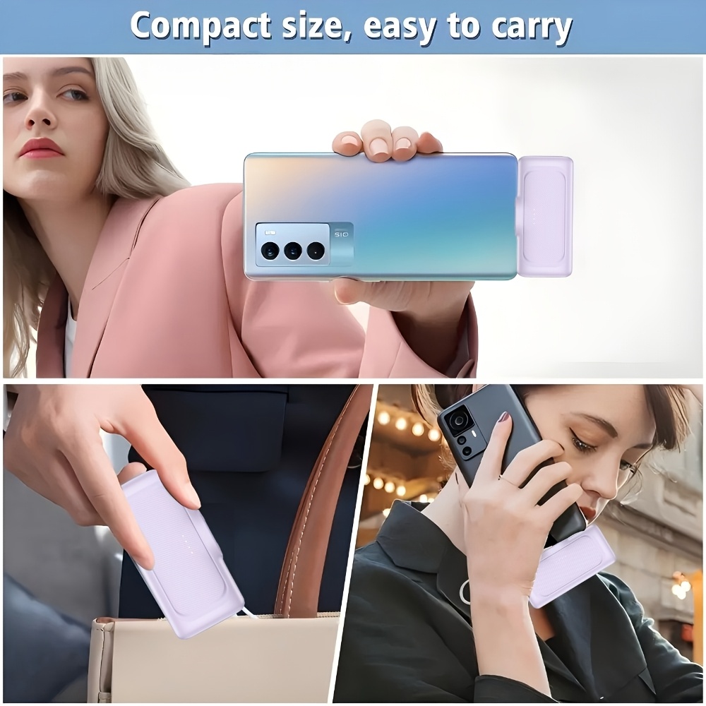 22.5W Fast Charging, 5000mAh Mini Portable Charger, USB-C Mobile Power, Universal Compatibility, USB Type-C, Dual Power Mode, Rechargeable Lithium Polymer Battery, for iPhone 16/15 Series And Android Devices