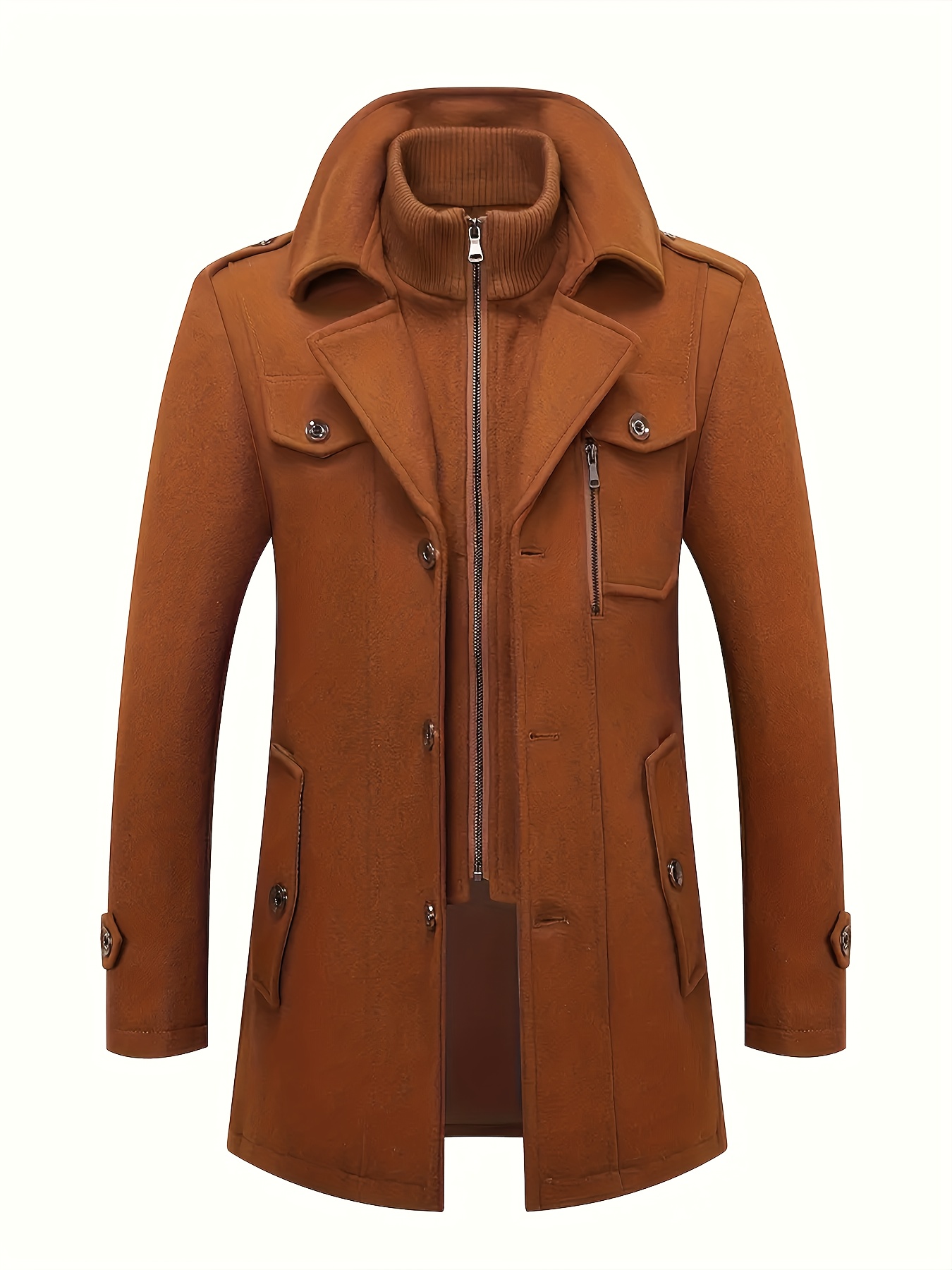 men dress coats sold on Temu United States