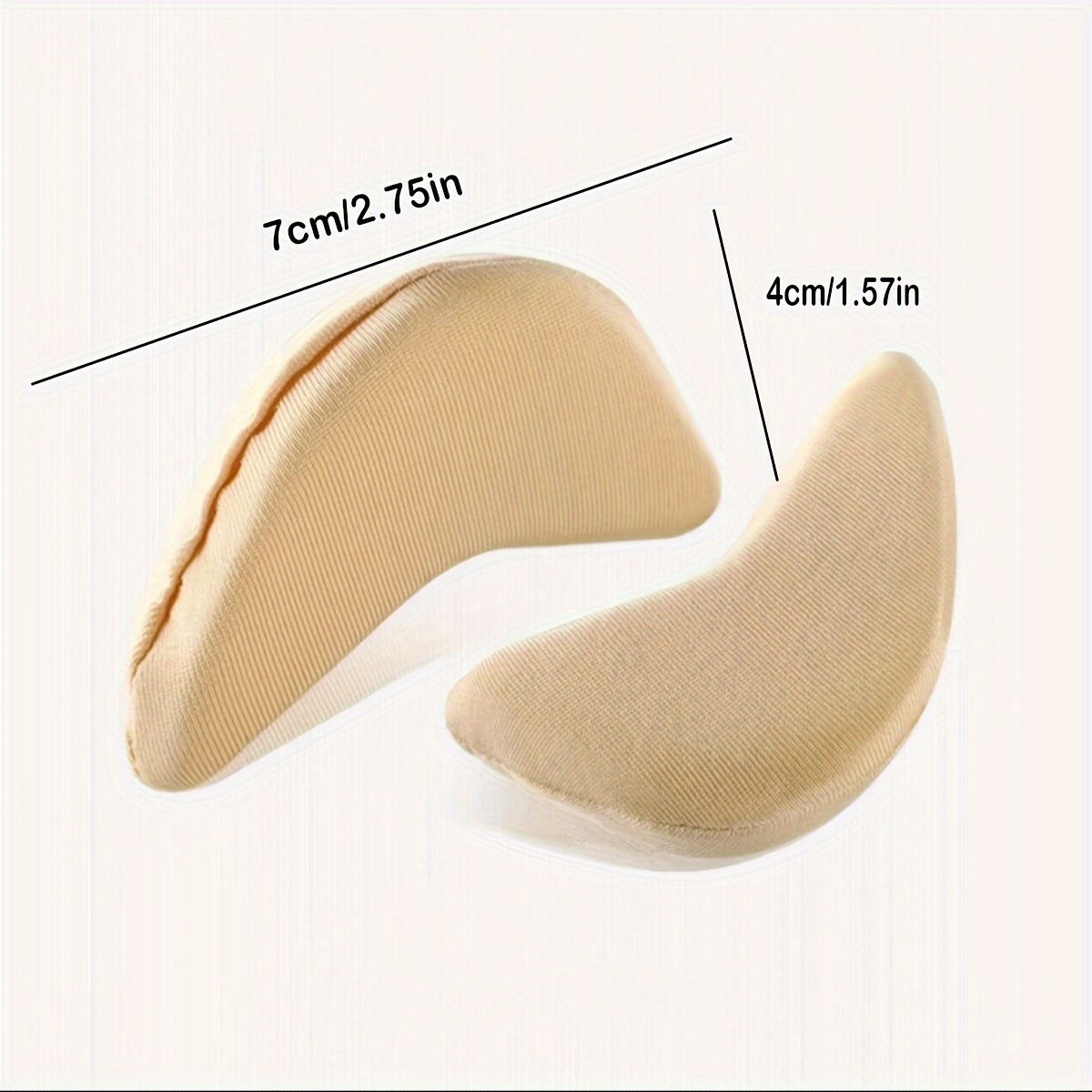 2pcs of Sponge Front Foot Inserts for Women'S High Heels, Designed To, Shoe Size, And Serve As Protective Fillers And Shoe Accessories.