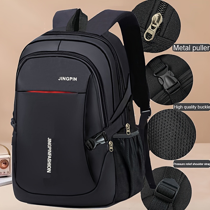 

Leisure Schoolbag, Simple Backpack, Large Capacity Middle School Student Schoolbag, Computer Travel Bag