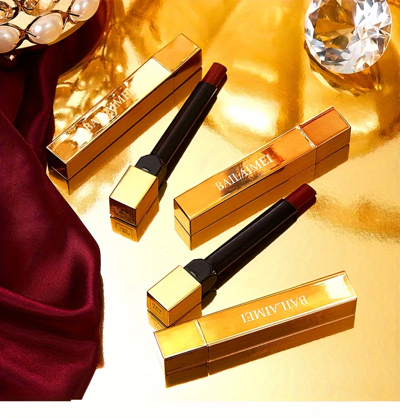6pcs berry shade lipstick set long lasting waterproof formula perfect valentines gift in elegant details 6