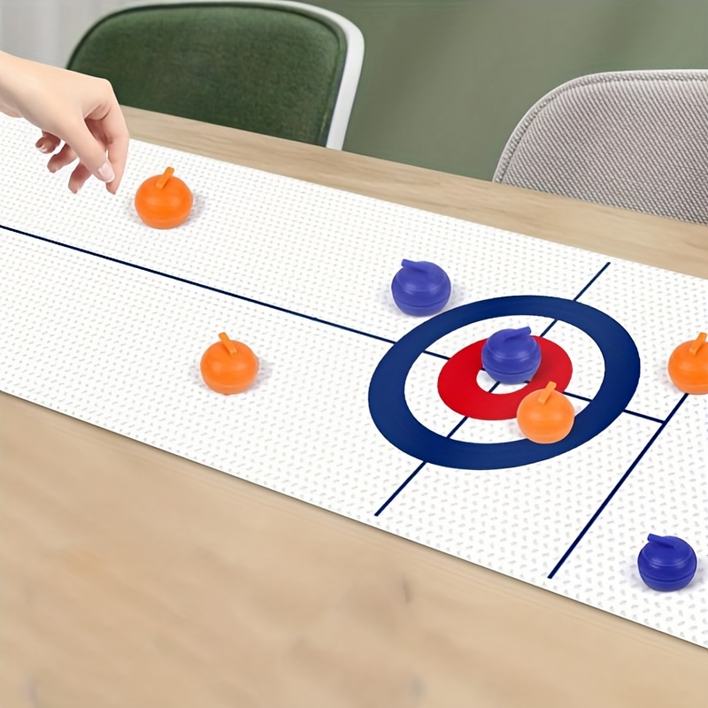 Image of A Set Of Table Curling Game Set, Easy To Carry, Casual Tabletop Game, Suitable For Entertainment, Polishing Boring Time