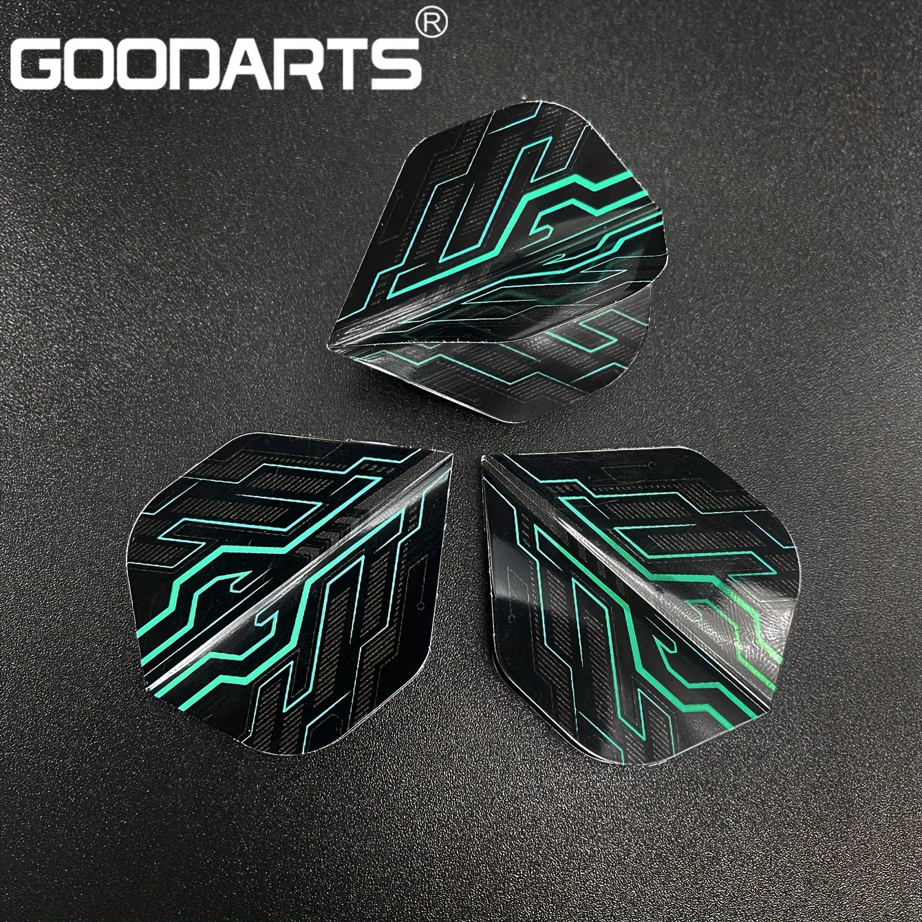 GOODARTS Dragon Bone Dart Set - 3pcs Professional 22g Tipedarts, Business Gift with Protective Case, 3 Transparent Replacement Shafts, 3 Spring Rings & 3 Spare Flights