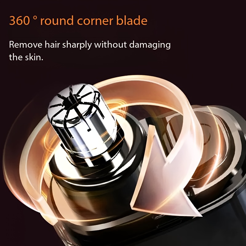 Recortador de Vello Nasal Eléctrico Compacto - Diseño Elegante, Carga USB, Apto para Todos, Dispositivo de Recorte de Vello Nasal Extremadamente Fácil de Usar