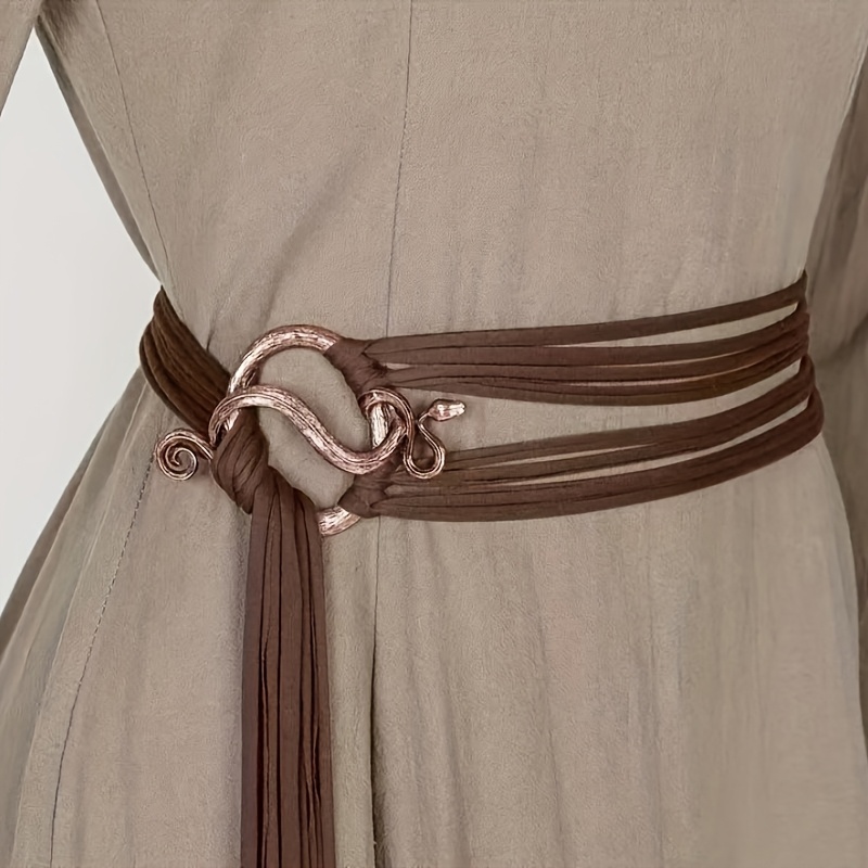 E-shop Schlangen Nordischer Stil Gürtel Mittelalter Renaissance Vintage Taillenband Passend Lässige Deko Cosplay Wikinger Kostüm Zubehör