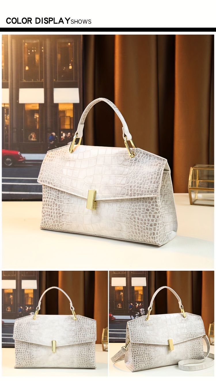 Handbag held by top handles