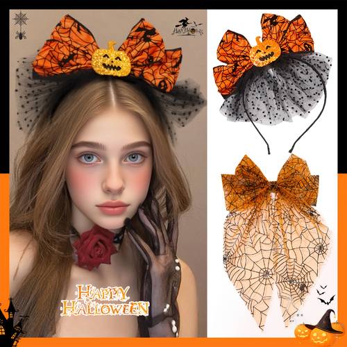 imagen del artículo 2 piezas de calabaza clip para el cabello halloween vestido de para mujer accesorio para fotos regalo de de halloween