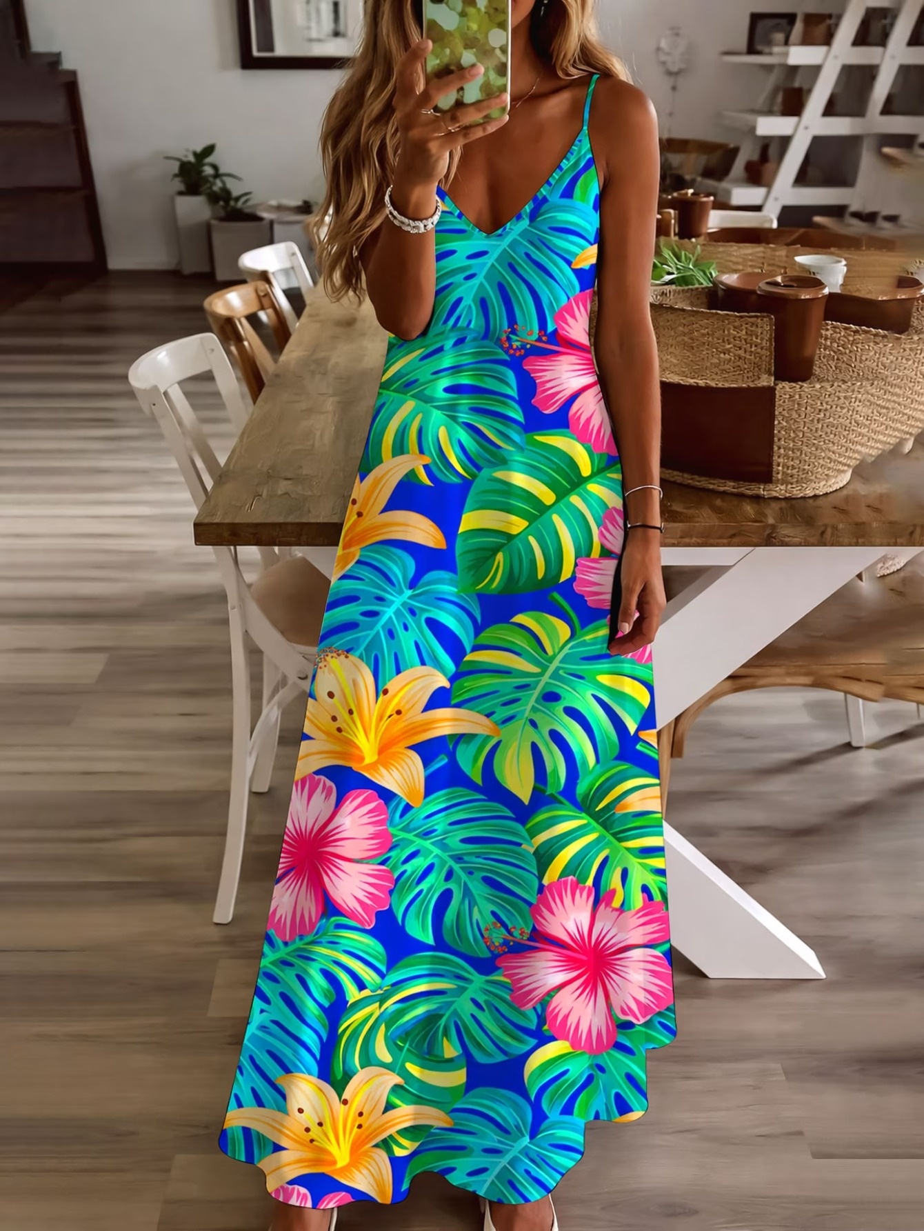 chinese dress ladies Weekend Vibes High Slit Striped Knit Maxi Dress