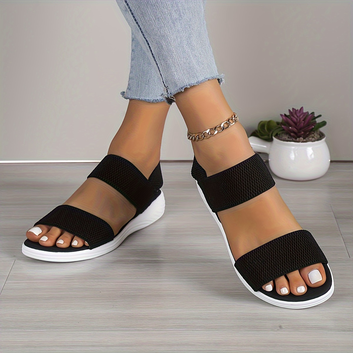 Moruya™ Women's Elastic Strap Comfort Sandals