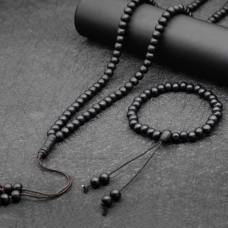 2pcs Set Of 99pcs And 33pcs Handheld Beads Middle Eastern Necklace