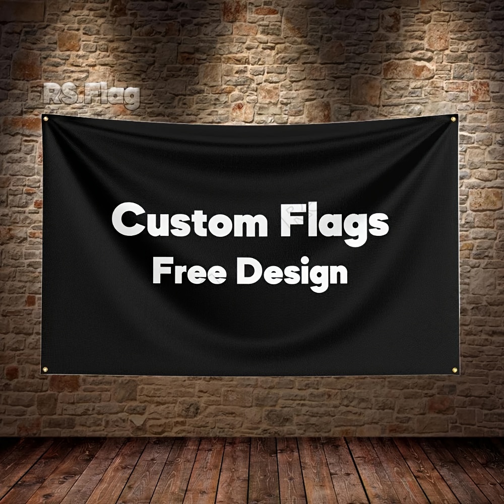 TEMU Custom Flags And Banners, Self- Patterns, Logos, Photos, Text, Decorative Printed Flags And Banners, Bedroom Decor/summer Decor