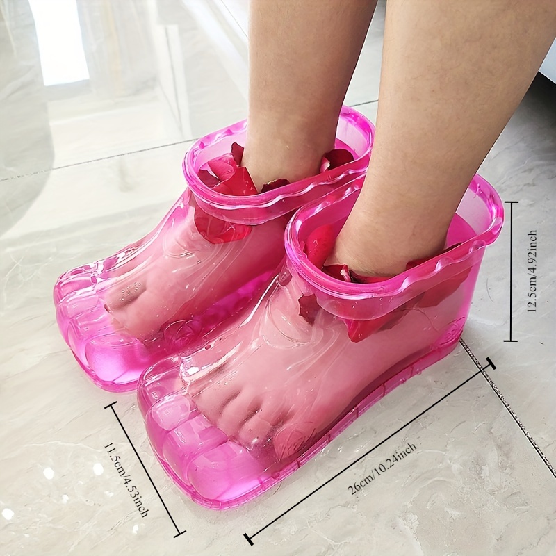 s' Portable Foot Bath Basin, Wearable Plastic Basin for Home Spa and Foot Soak Baths