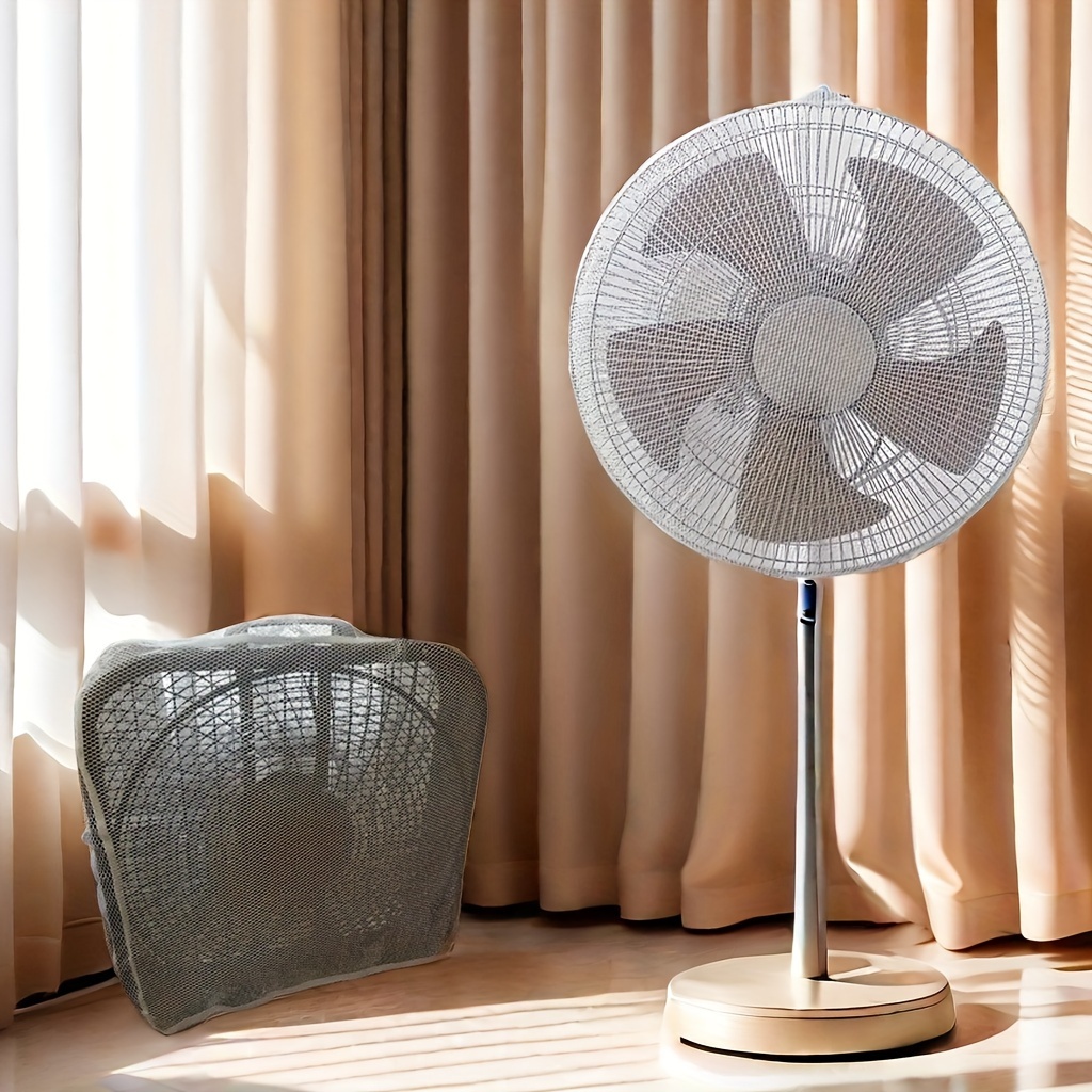 

1pc Safety And Finger Protector, 20-inch Reusable Round Fan Dust Cover, Cover, Protective Accessory - Battery Not Included
