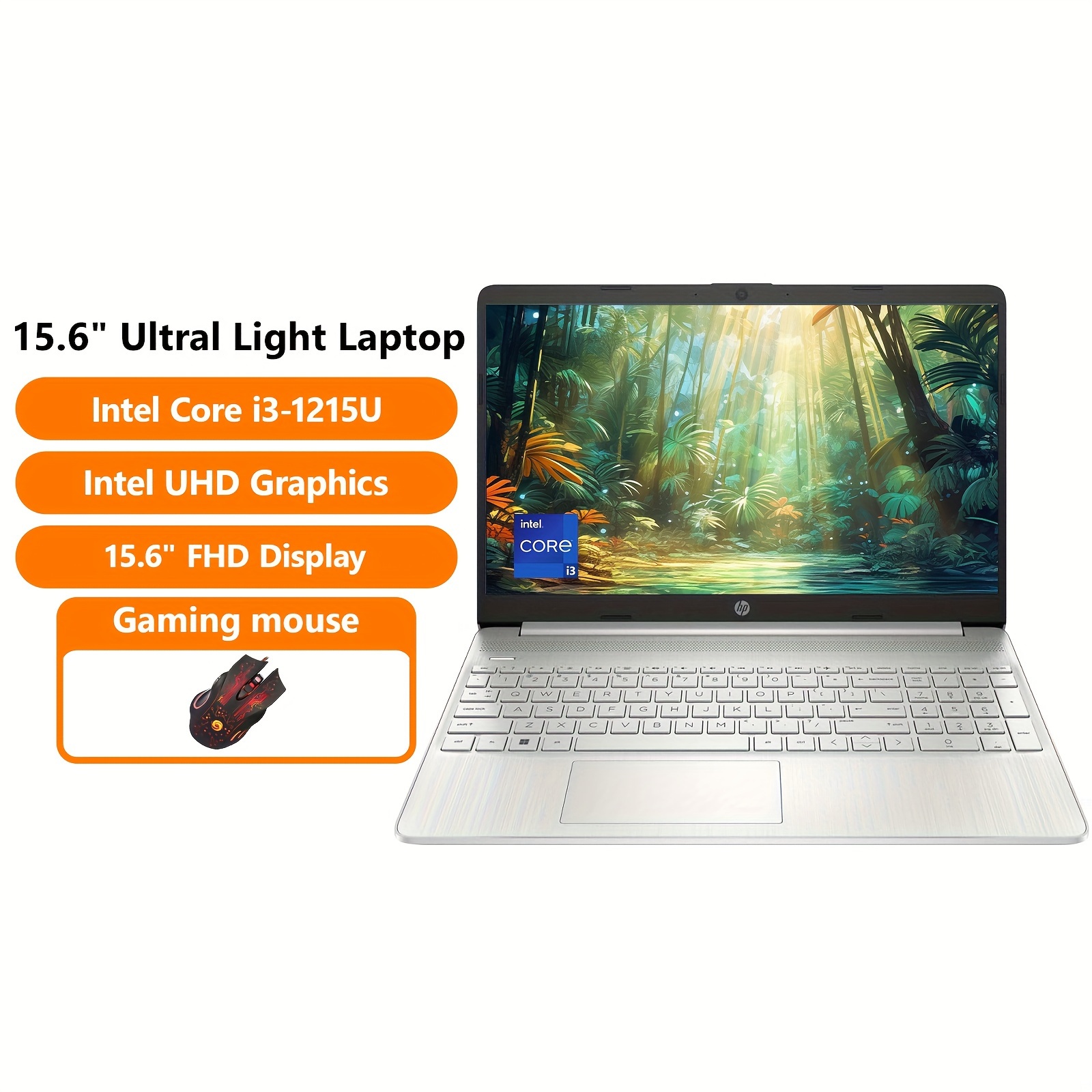 

Hp 2024 Business Laptop, 15.6" Fhd Display, Intel 6-core I3-1215u, Intel Uhd Graphics, Webcam, Wi-fi, Windows 11 Home In S Mode (with Gaming Mouse)