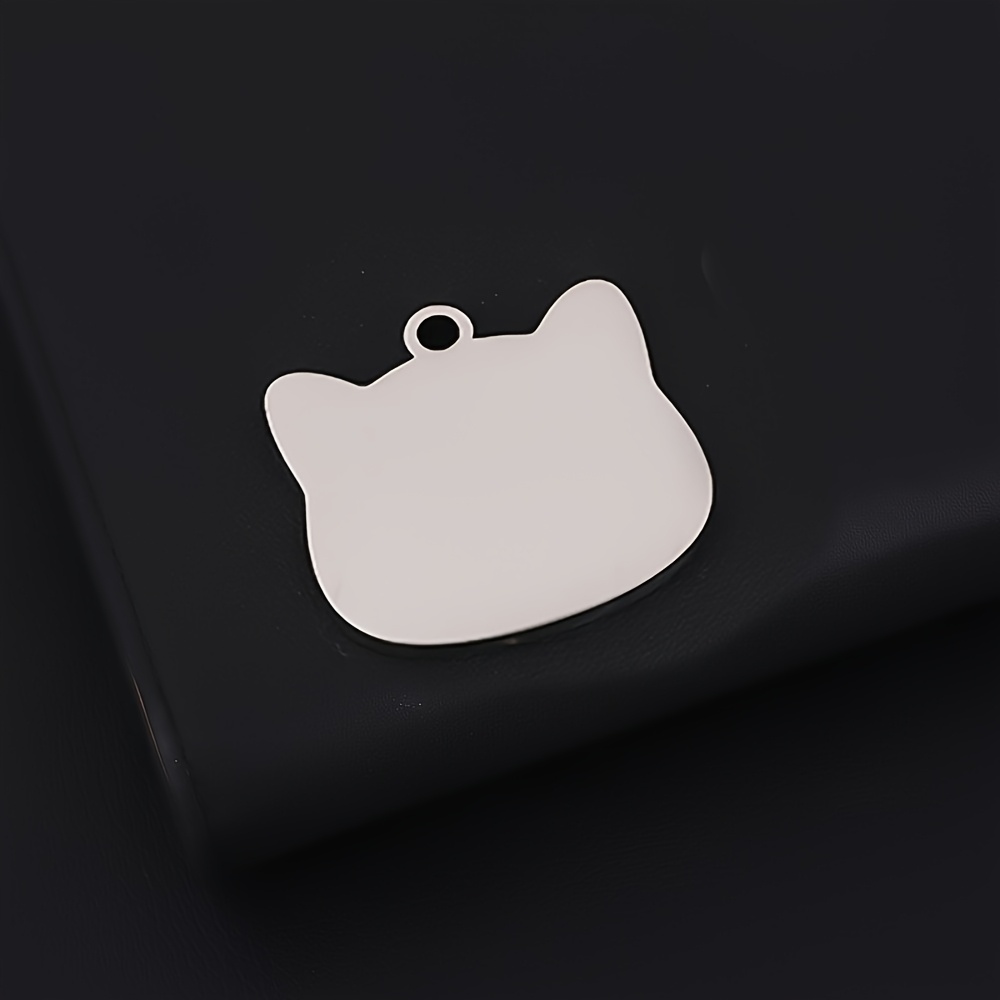 10pcs Blank Stainless Steel Pet ID Tags Pendant