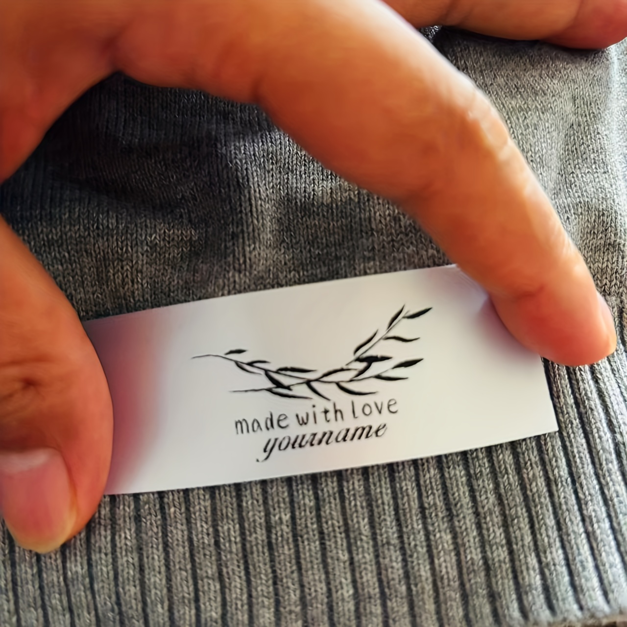 TEMU Popular 45pcs Personalized Name Handmade Sewing Ribbon Labels Are Customized Using Heat Transfer Technology, Ensuring Clear And Beautiful