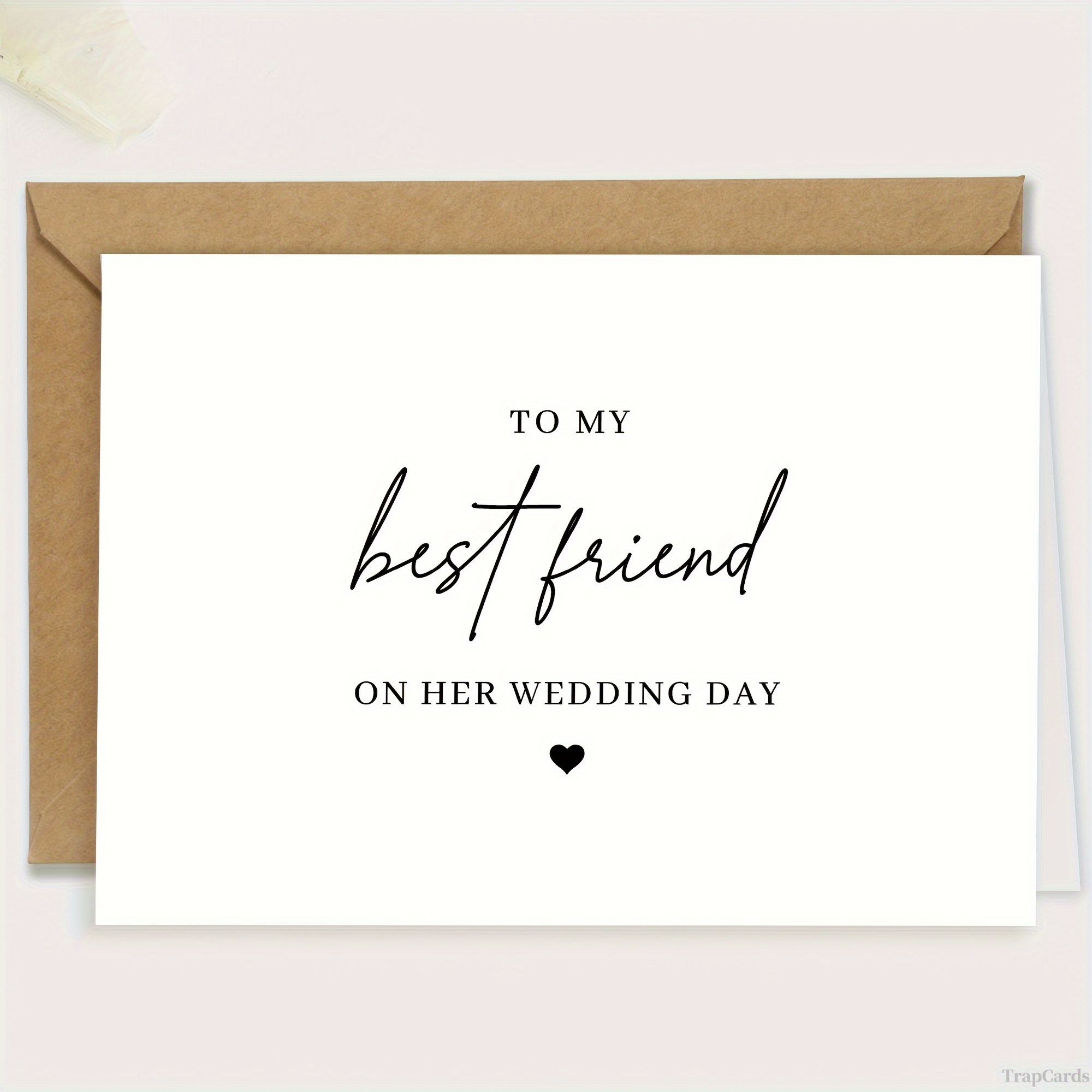 

Personalized Wedding Card For Best Friend: To Friend On Her Wedding Day