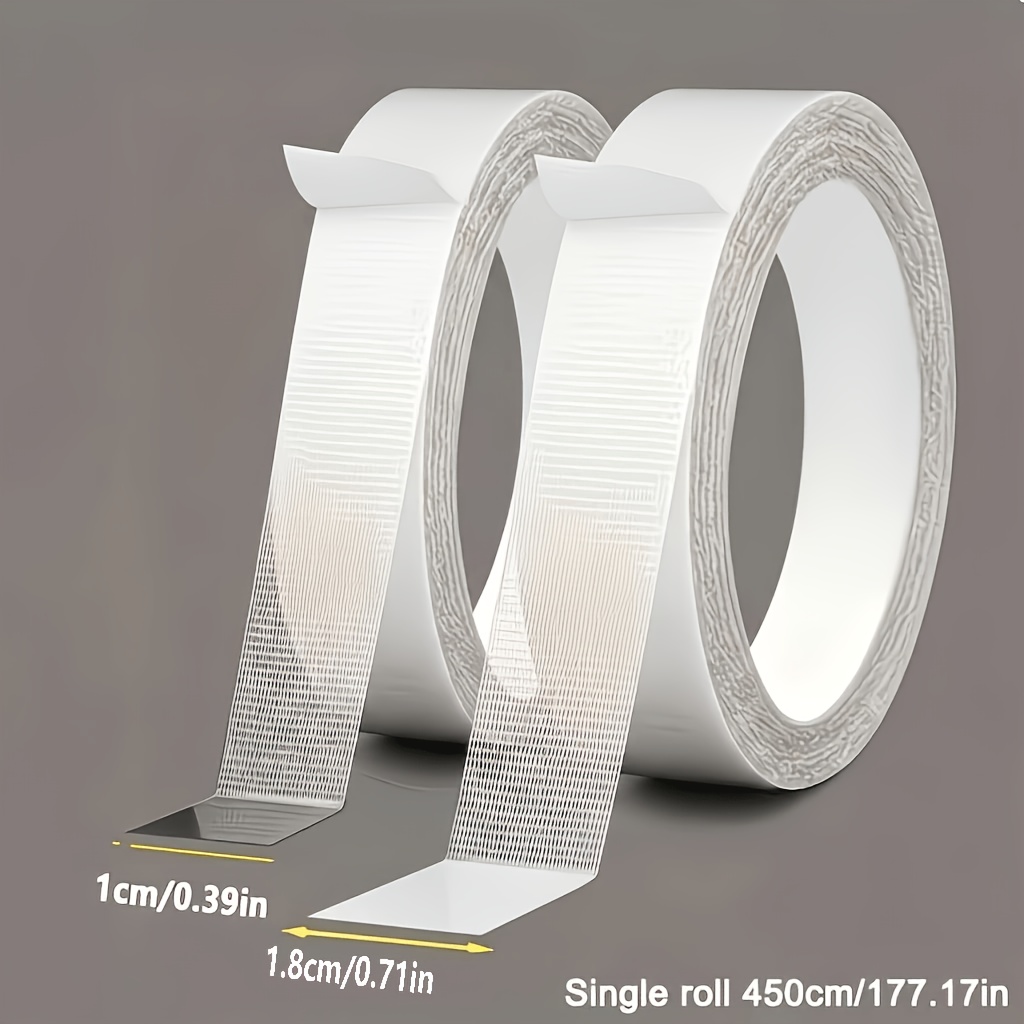 TEMU 2 Rollen No-Punch No-Sew Zoom Afkort Tape, Hoge-Adhesie Duurzame Mesh Stoffen Basis Dubbelzijdige Tape, Jeans Broeken Rok Naadloze Doek Handwerk