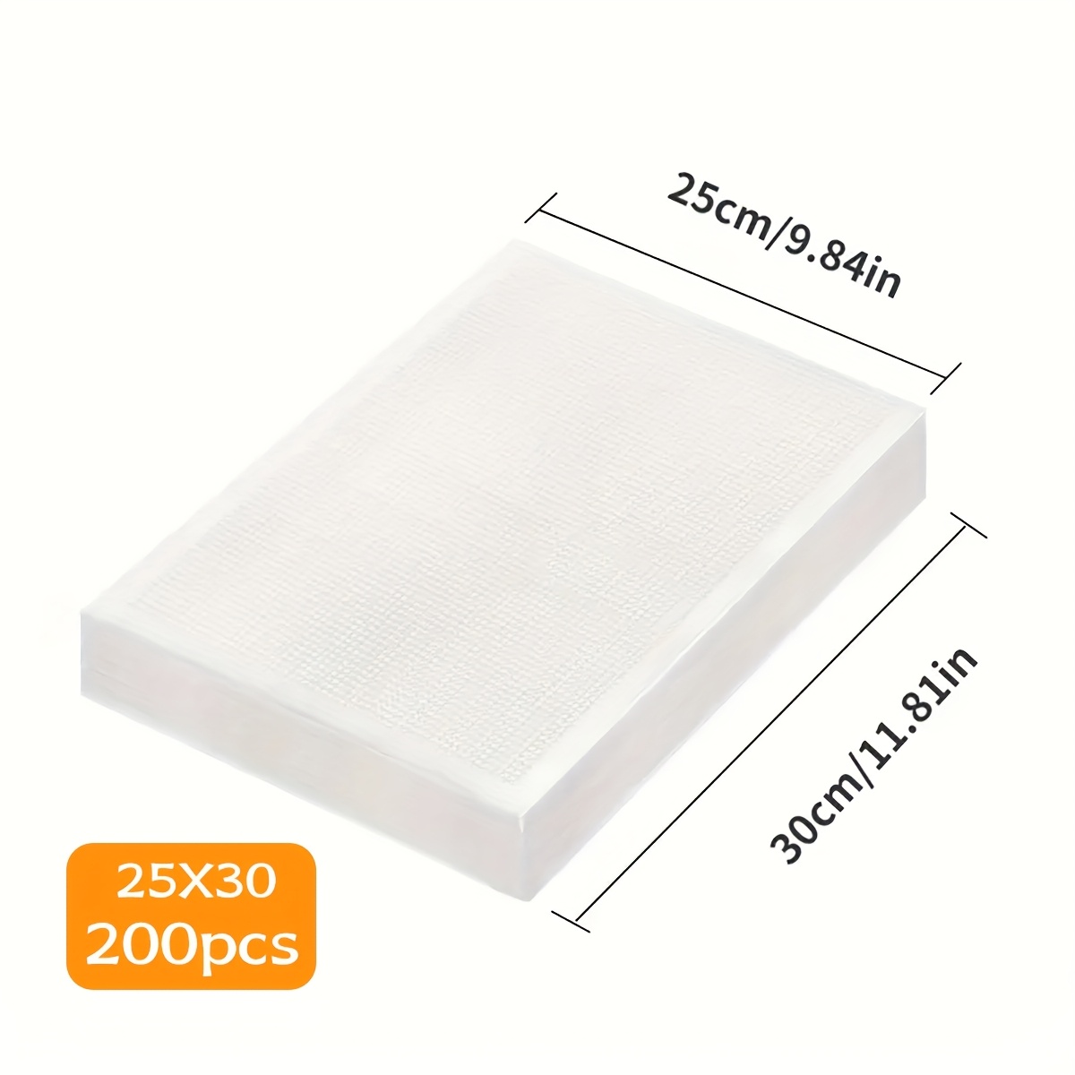 200pcs Vacuum-sealed Bags, Reusable Food Storage Bags For Kitchen Organization, Vacuum Preservation Additions For Food Storage, For Kitchen Food Storage, In Sizes