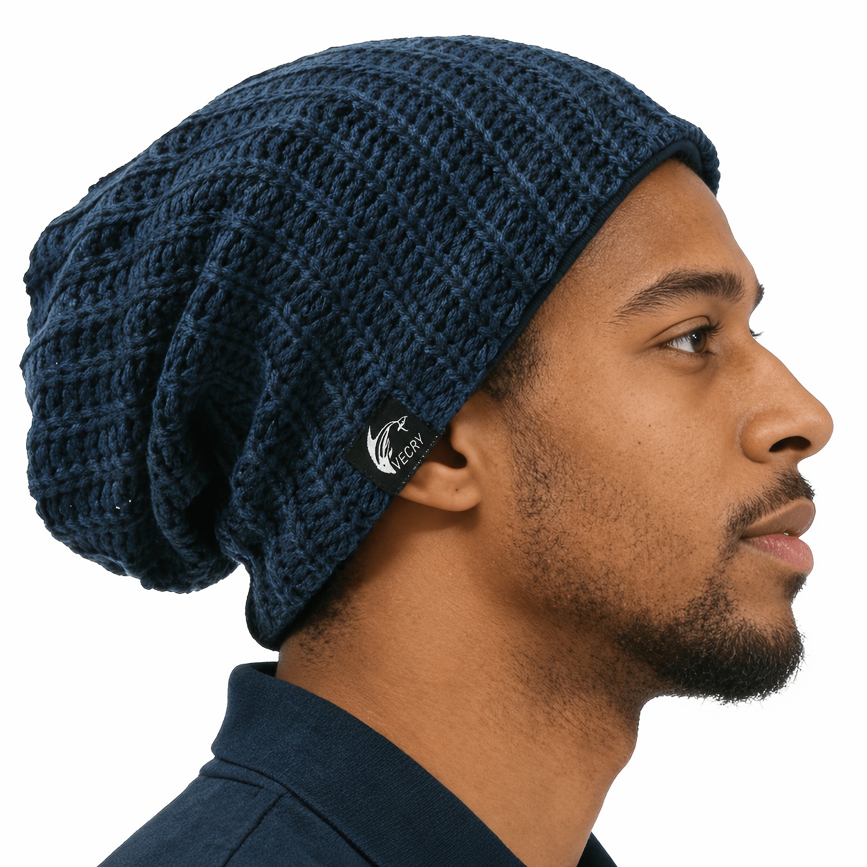 mens slouchy beanie knit skull cap long baggy hip hop - Temu display picture 3