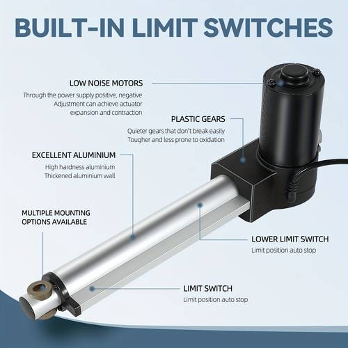 linear actuator 12v 1320 lbs 6000 n 21 6in 550 push 600kg 6000 n with free bracket
