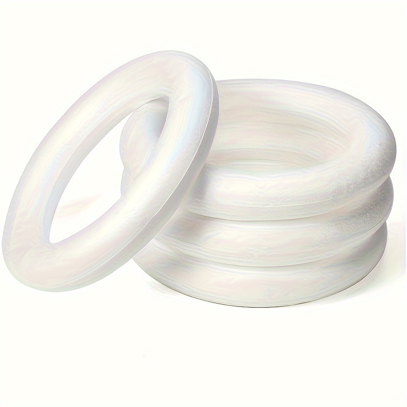 

White Foam Circle For Diy Christmas Decorations - Craft Supplies & Tools Supplies For Small Ornaments For A Wreath’s