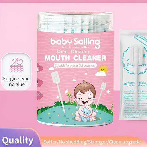 30pcs tongue cleaner gauze disposable polyester toothbrush oral cleaner stick for daily for family oral for oral and gums