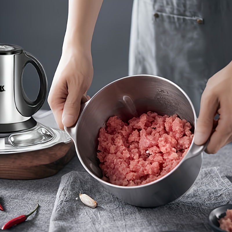 101 45oz 3  processor electric with 2 bowls 2 blades   meat grinder stainless   bowls food chopper high speed dough mixer for vegetables meat garlic fruits and nuts juicer vegetable chopper Product details 2
