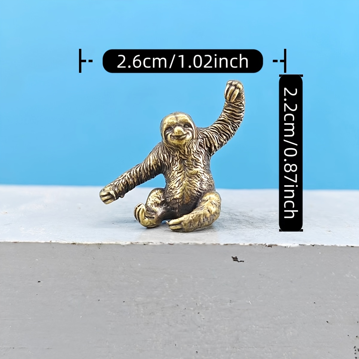 TEMU Miniature Rurale Vintage en Laiton Simulé Ours Koala Modèle Animal Bonsai Aquarium Table de Sable Figurine de Décoration Micro Paysage, Statue