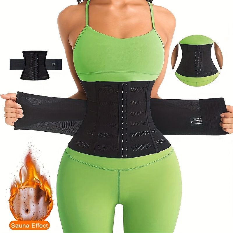 womens waist training belt double layer adjustable waist  display picture 1