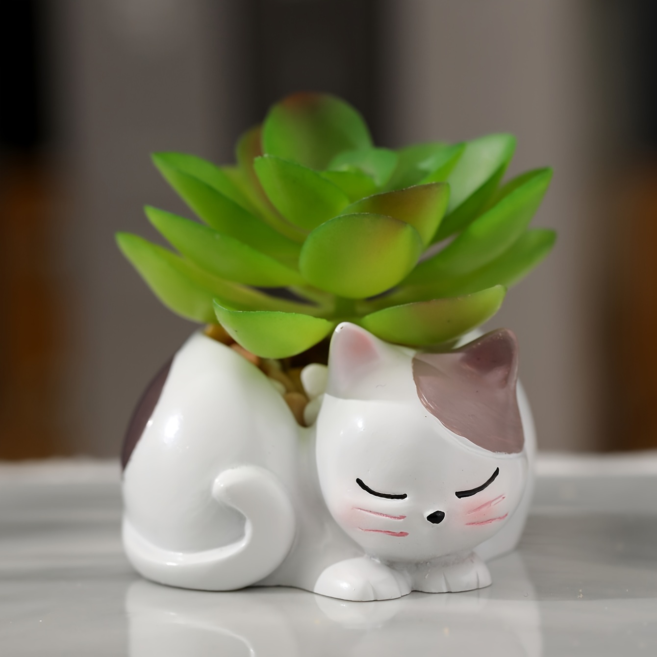 

Contemporary Resin Cat Planter, Cute Kitty Indoor & Outdoor Succulent Pot, Lightweight Floor-mounted Resin Decorative Pot With Unique Pattern, Includes Components For Home & Garden Decor – 1pc