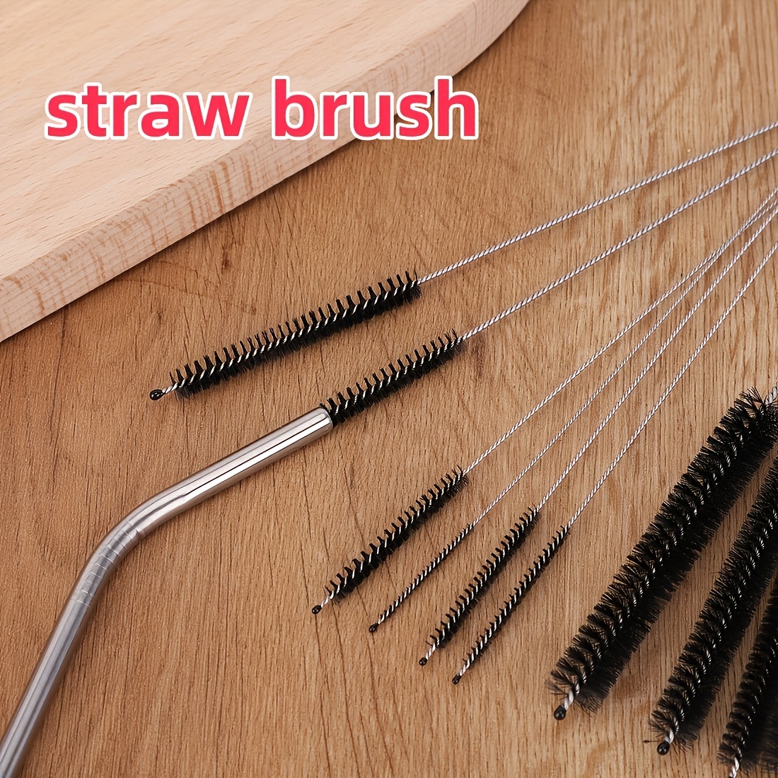 

10pcs Stainless Steel & Nylon Cleaning Brushes - , Soft For Straws, Test Tubes, Needle Nose, Tattoo Equipment, Bottles, Laboratory & Scientific Research Supplies, Ideal For Cleaning Tasks