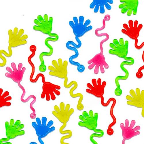 25 50pcs colorful wall clinging palm toys elastic palm crawling small toys prank toys suitable for boys and girls as toy gifts christmas gifts for grandchildren and birthday gifts for families classroom rewards
