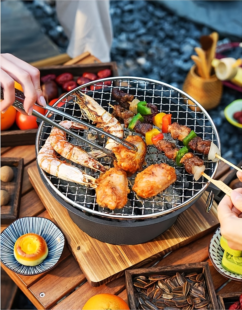 Plancha Barbacoa Antiadherente 380x260mm: Ideal Para Camping, Gas Y Parrilla - Cocina Sin Grasa Y Fácil Limpieza