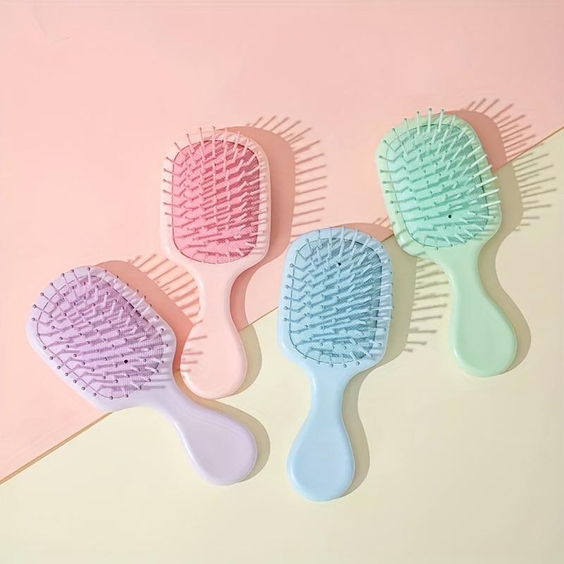 

1 Hair Leather Massage Brush Anti-static Brush Wet Or Dry Hair Brush, Suitable For All Hair Types, Easy To Carry