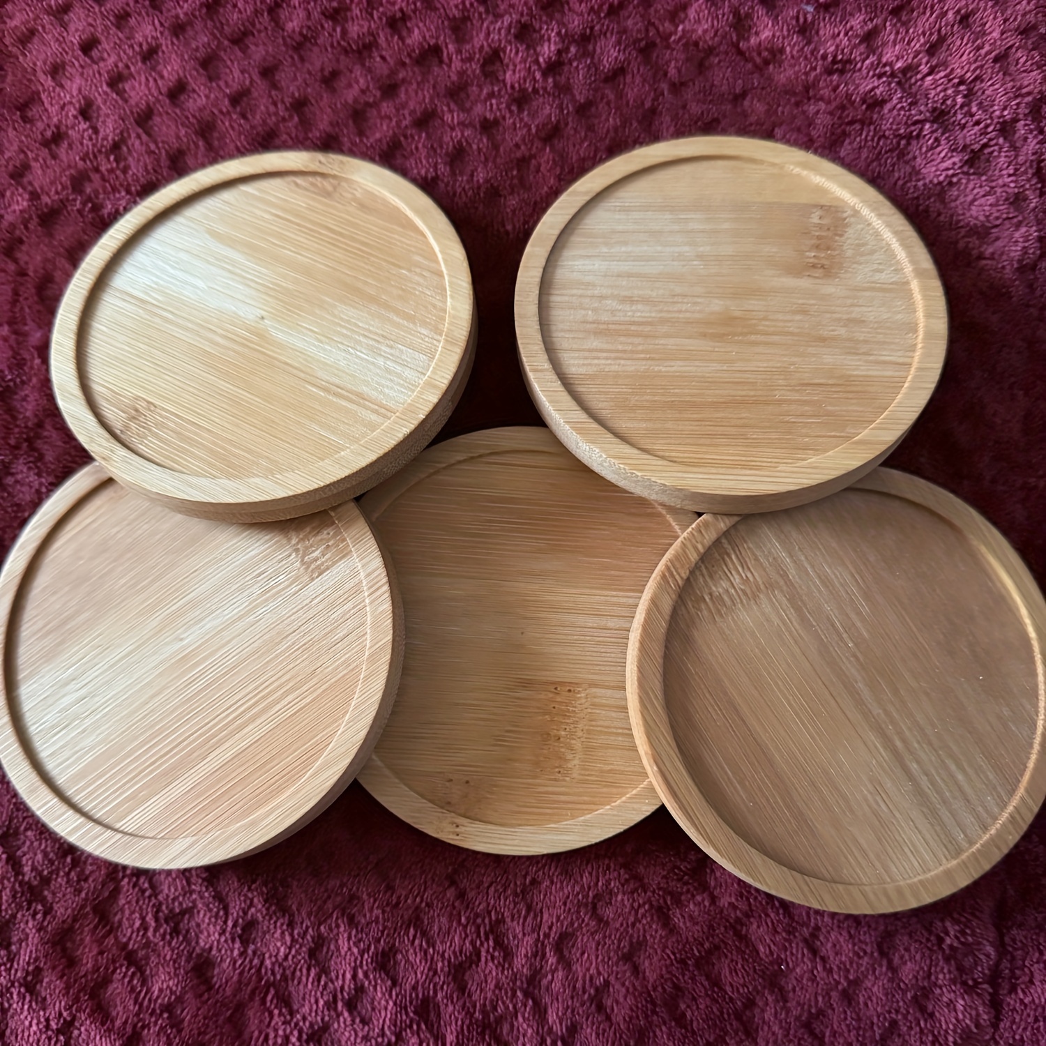 

5pcs/set Bamboo Coaster