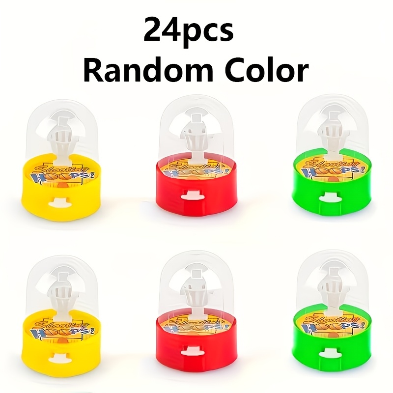 TEMU 24pcs Mini Desktop Fingertip Basketball Shooting Game Toys - Portable Pocket-sized Suitable For Birthday Parties, School Rewards, Christmas &