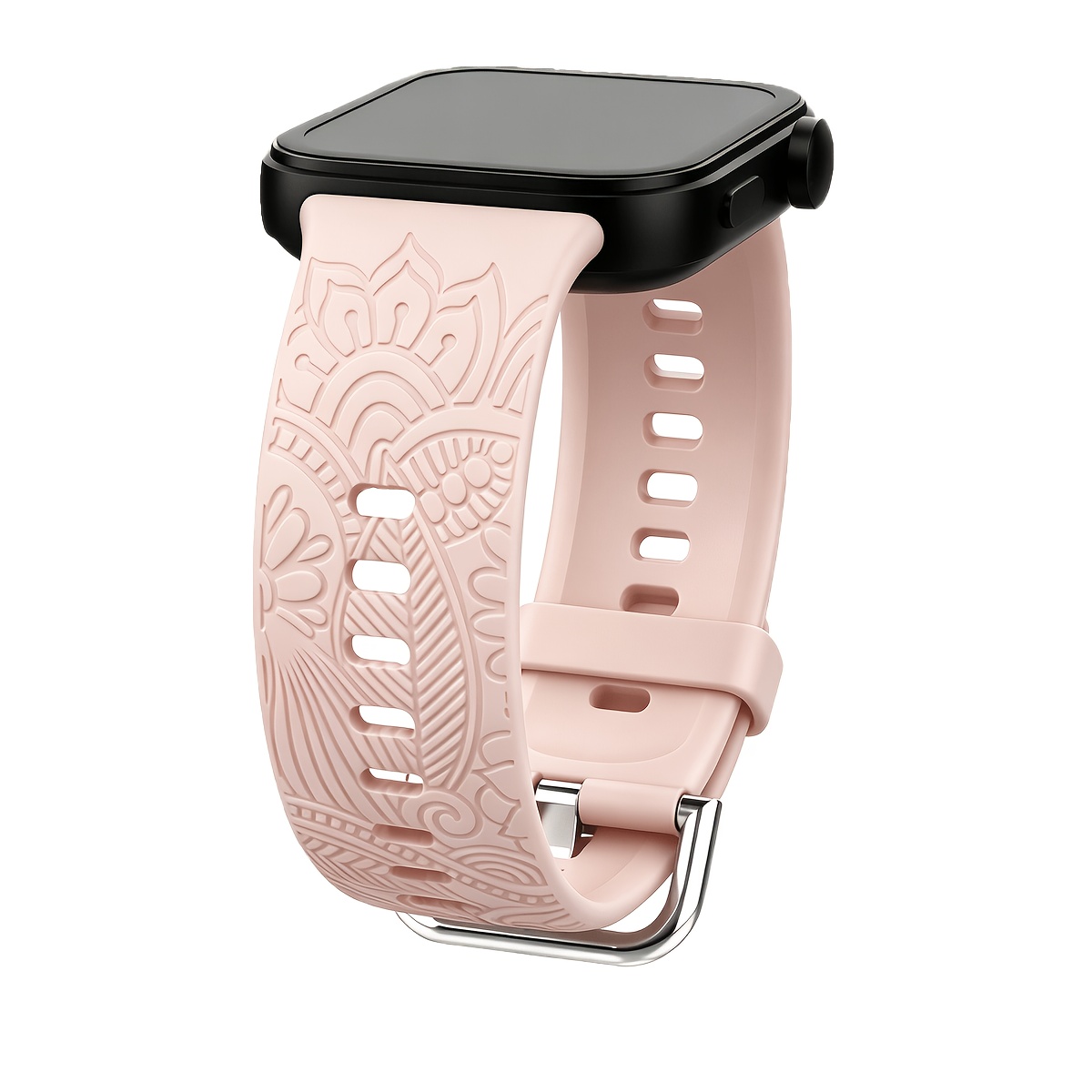 E-shop Silikon Mandala Blumenmuster Ersatzband für Huawei /4/ | Weich, Dual-Use für Sport und Business, Schnellverschluss, Bohemian Style, Unisex