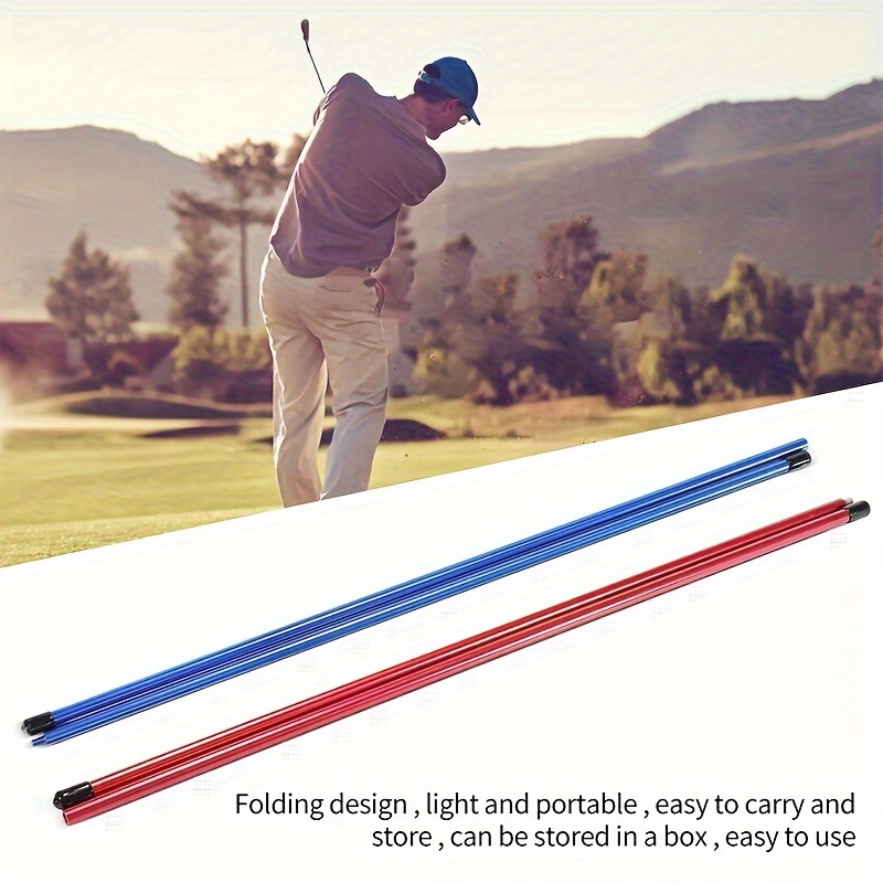   golf alignment stick aluminum alloy alignment stick portable detachable golf training equipment details 4