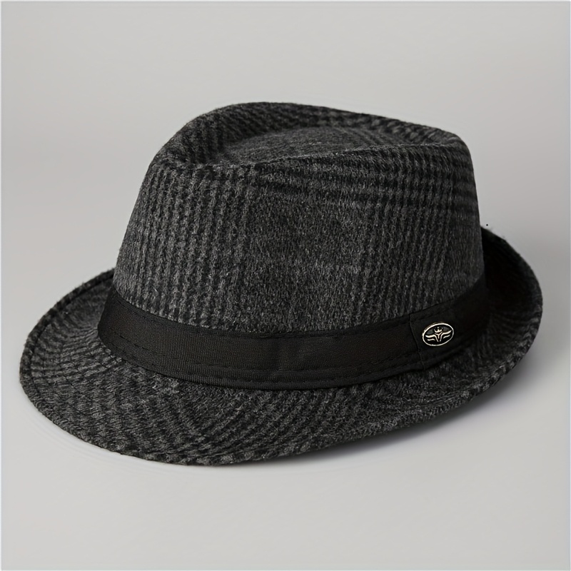 TEMU 1pc An Elegant Jazz Hat, Fashionable Felt Hat For Men And Women, With Detachable Accessories Suitable For Daily Activities