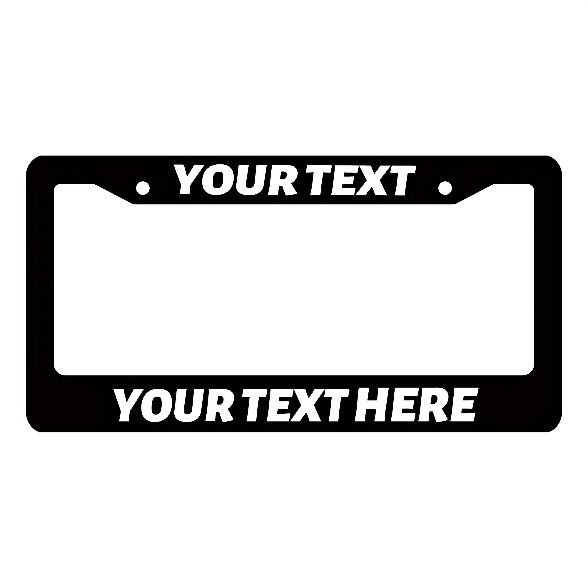 

Custom Alegreya License Plate Frame, 12x6" Stainless Steel Tag Holder - Fit For Us Vehicles