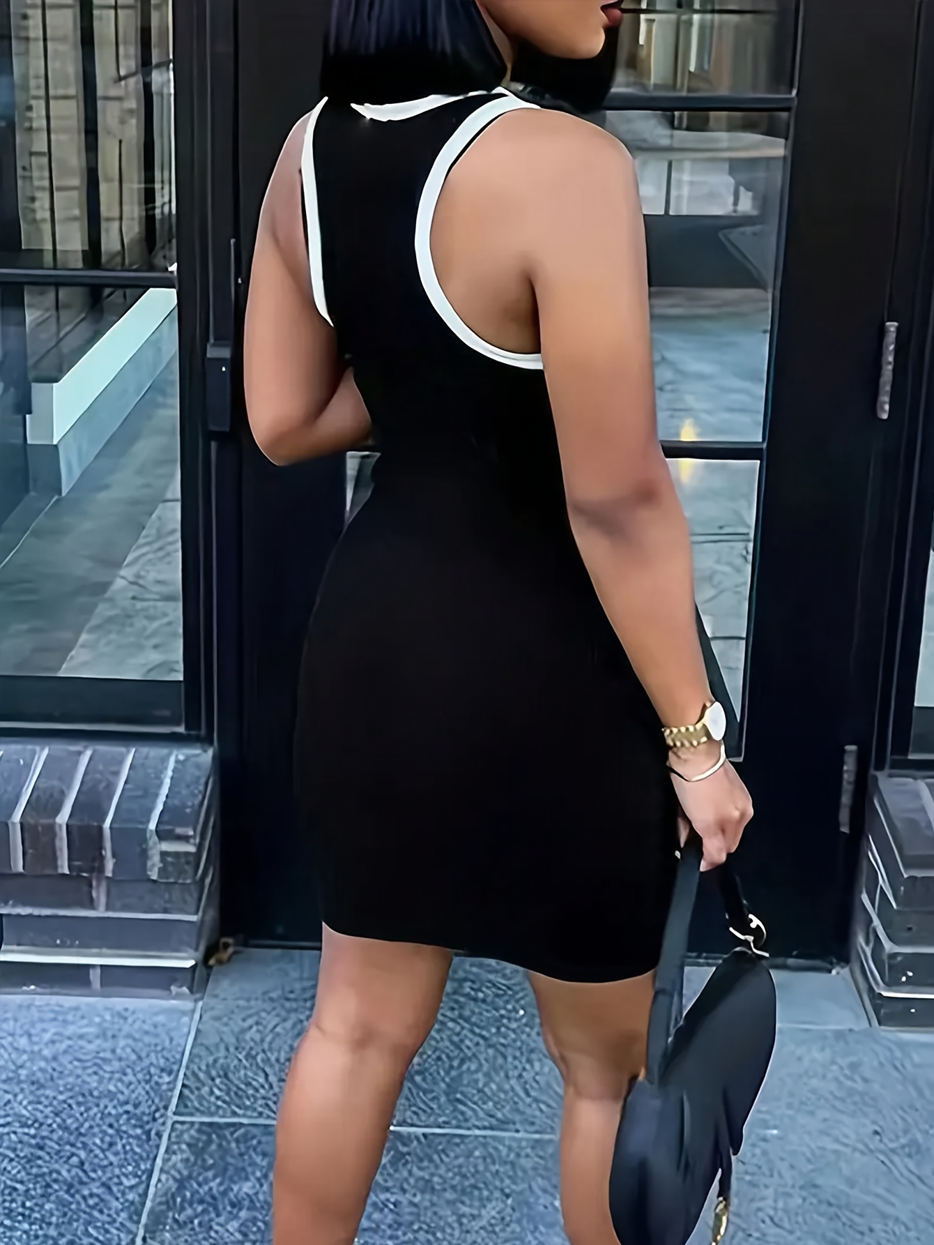 slim fit dress slacks Nalani Knit Tank Dress main image 1