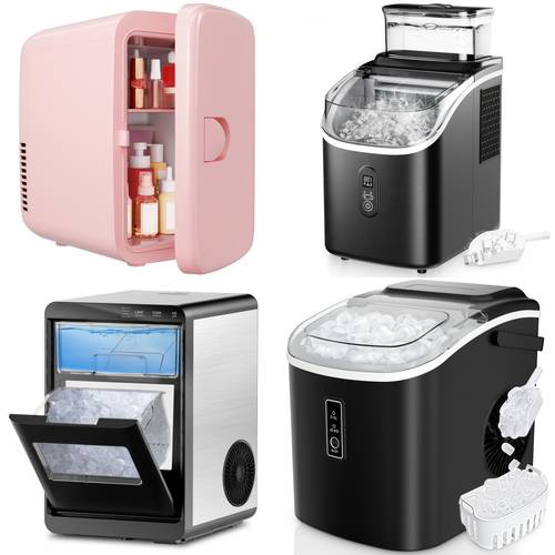 outdoor ice maker with shovel 6 min to ice cubes 24h to make 26 lbs automatic cleaning suitable for backyard barbecues camping pool parties