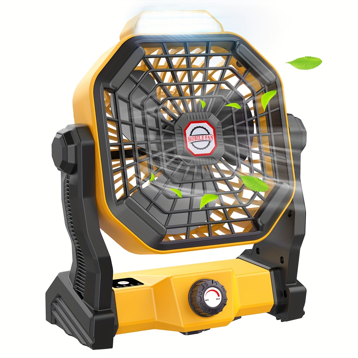 camping fan with led lantern 10400 mah 9 inch portable fan rechargeable battery powered fan with   speed and quiet battery operated tent fan for picnic barbecue fishing  
