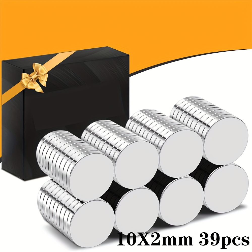 Refrigerator Magnets Disc Small Magnets - D10x2mm, Mini Round Magnets For Dry Erase Board, Office, Industrial