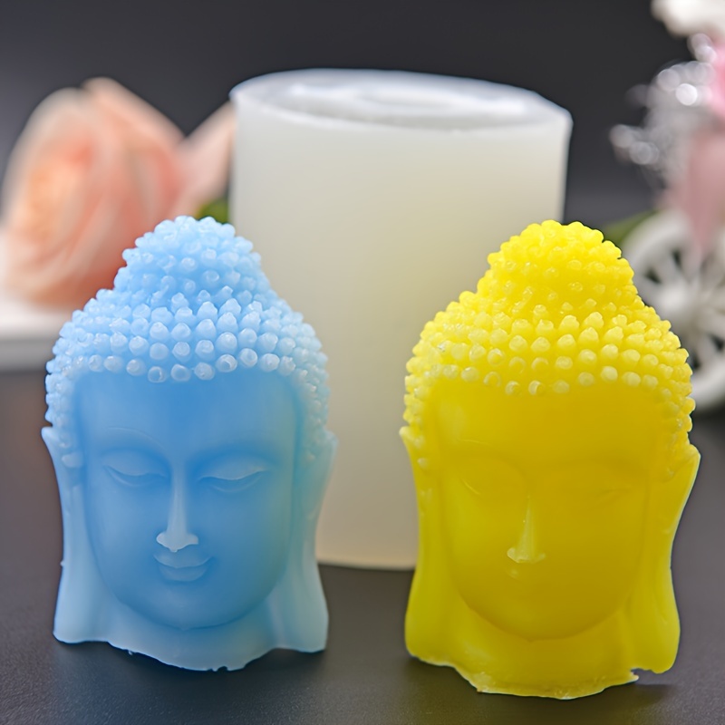Molde De Silicona Para Velas De Diseño De Buda DIY Aromaterapia Cera  Artesanal Jabón Moldes De Resina