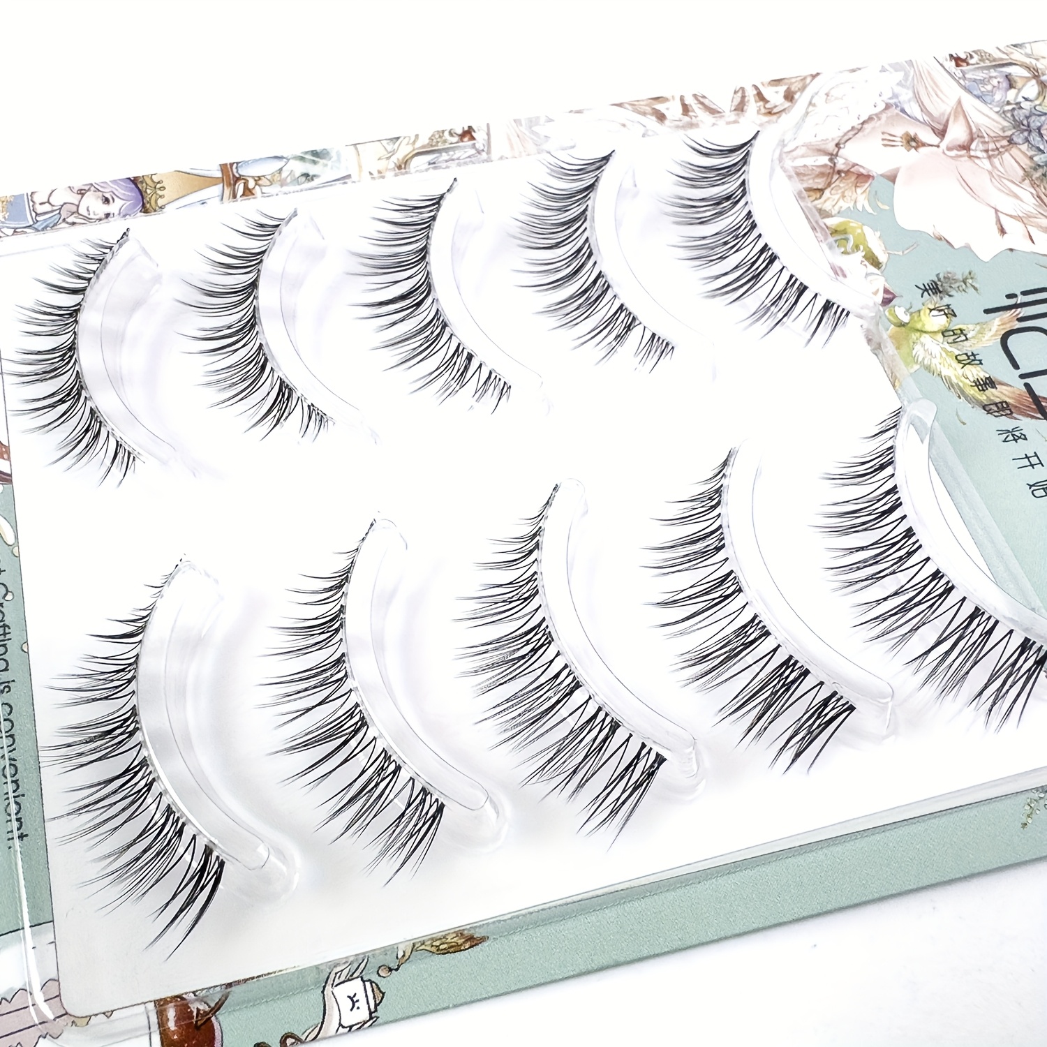 5 Pairs Of Stem Fake Eyelashes, Natural Look, Eyelash Extension, And Soft, For Beginners, Daily, Party Date