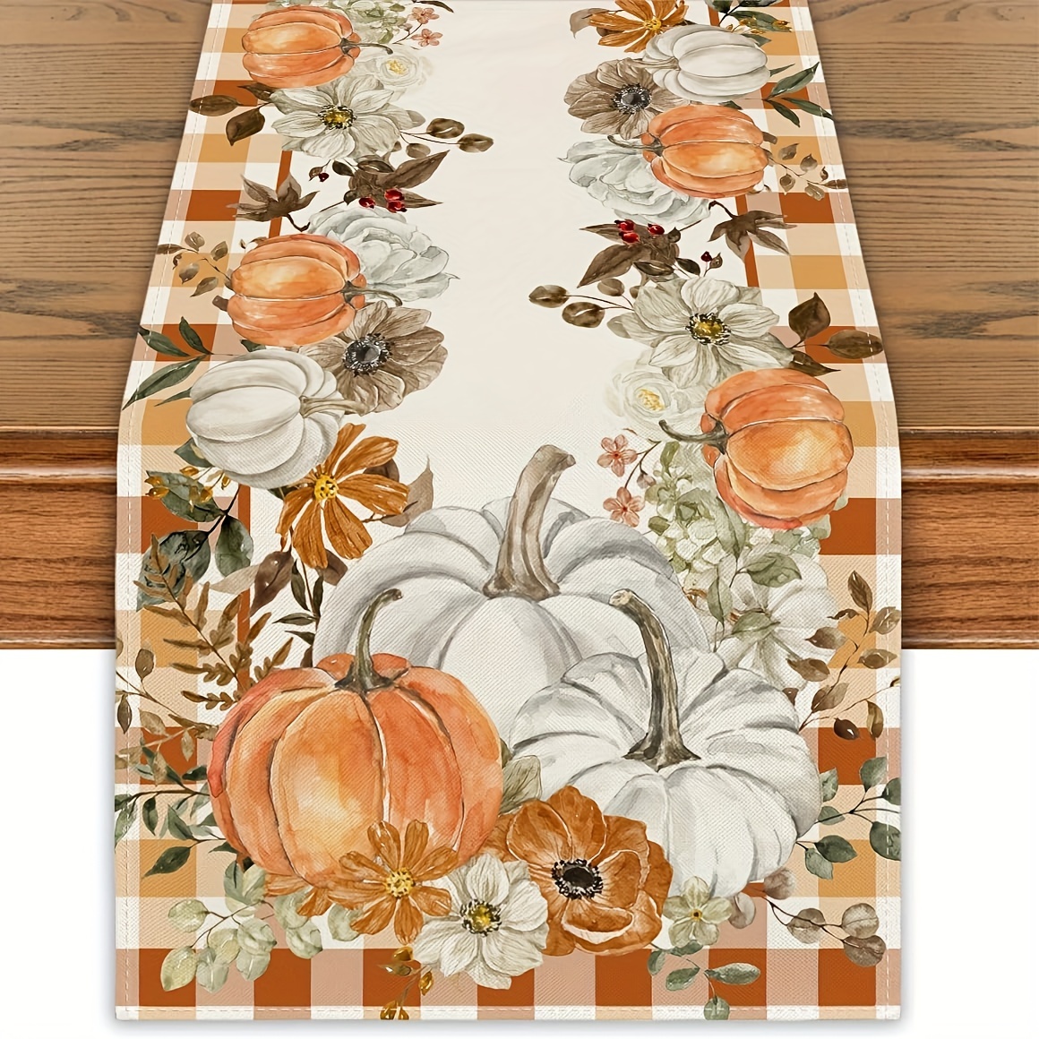 

Table - Polyester, Rectangular & For And Fall Decor