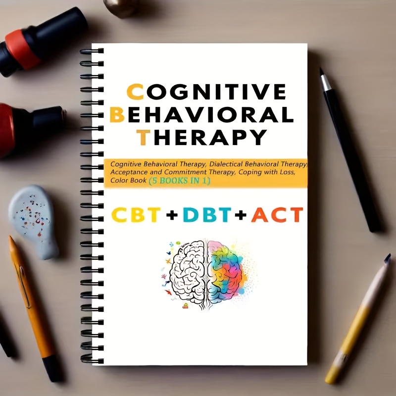 TEMU Cahier de relaxation pour mentale des adultes CBT DBT ACT : - Relaxation -comportementale, Techniques dialectiques comportementales, Exercices